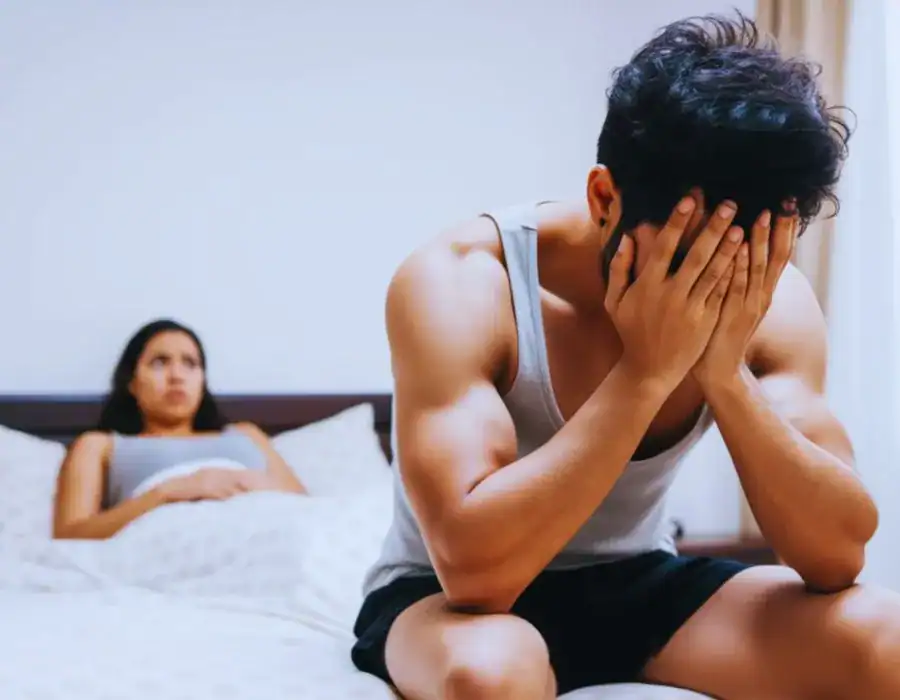 Image of upset man in need of erectile dysfunction treatment Hemel Hempstead